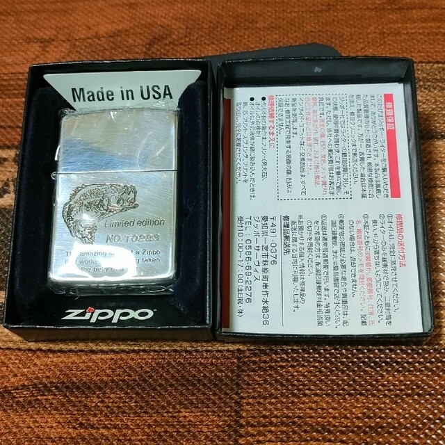 ビンテージ　1990年製　J VI　筆記体刻印　ブラックバス　zippo　ジッポ