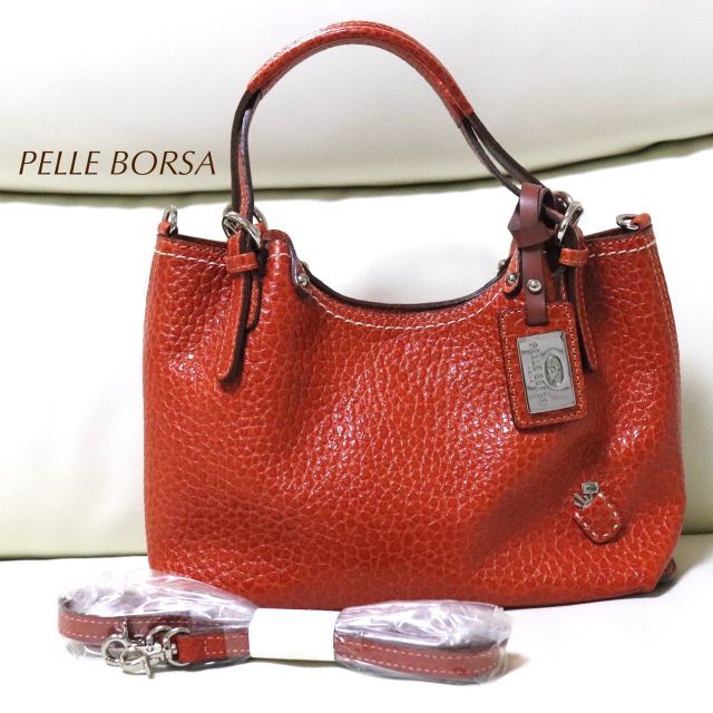 PELLE BORSA ペレボルサ プラント Plant トートバッグ オレンジ 日本 ...