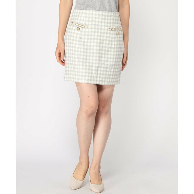 GUESS(ゲス)の【グレー(F75R)】(W)Bella Tweed Skirt レディースのスカート(ミニスカート)の商品写真