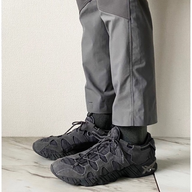 希少カラー 美品 asics tiger gel-mai knit スニーカー-