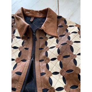 leather jacket vintage ユーロ　ブルゾン　変形デザイン