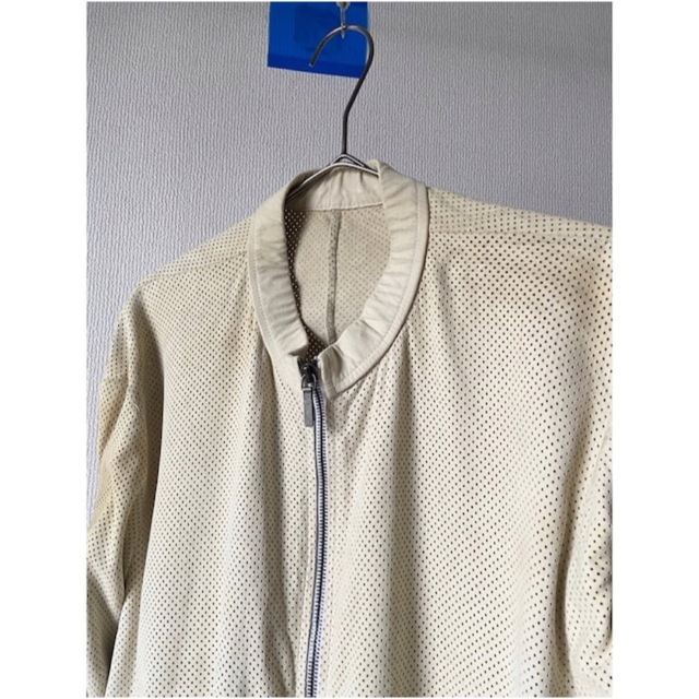 Jil Sander(ジルサンダー)のvintage 00s 〜 jil sander パンチング レザージャケット メンズのジャケット/アウター(レザージャケット)の商品写真