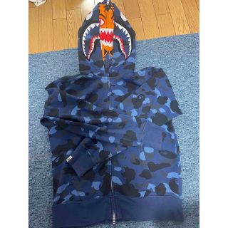 A BATHING APE - APE シャークパーカー ダブルフーディの通販 by さき