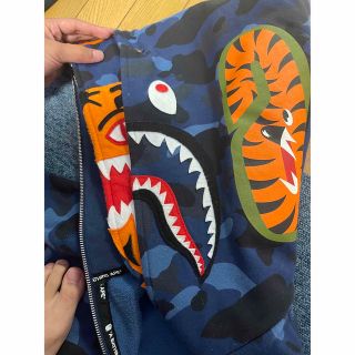 A BATHING APE - APE シャークパーカー ダブルフーディの通販 by さき