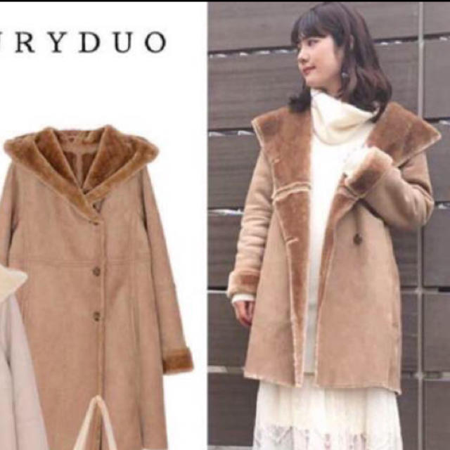 MERCURYDUO(マーキュリーデュオ)のフェイクムートンコート レディースのジャケット/アウター(毛皮/ファーコート)の商品写真