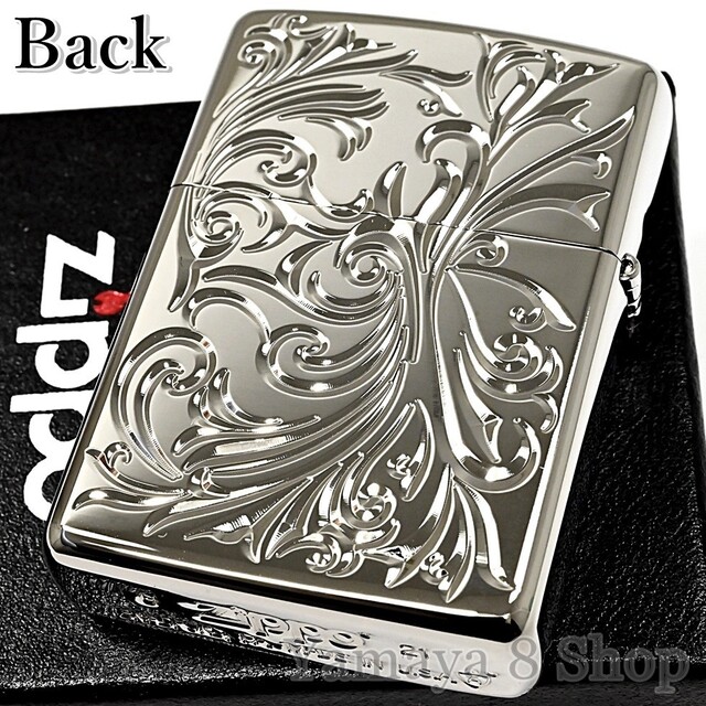 ZIPPO - ZIPPO アーマー ボタニカル 両面 彫り シルバーチタン