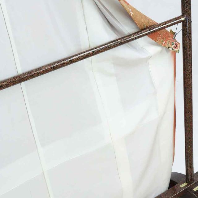 小紋 身丈178cm 裄68cm 前幅23.5cm 後幅30cm 袖丈49cm 正絹(シルク) レディース 袷仕立 秋冬春用 茶色 裄Lサイズ トールサイズ 未使用品 リサイクル リユース 5