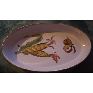 ロイヤルウースター(Royal Worcester)のロイヤルウースター　ROYALWORCESTER イヴシャムゴールド　楕円皿(食器)