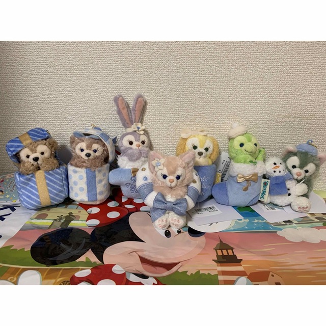 ディズニーシー ウィンタートゥインクリングタウン ぬいぐるみチャーム