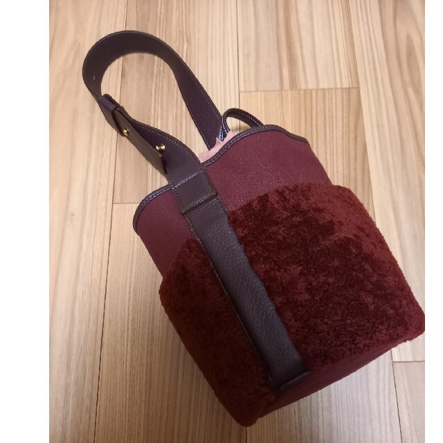 ayako bag】アヤコバッグムートンバッグ BORDEAUX ボルドー - ハンドバッグ