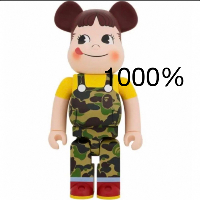 BE@RBRICK  BAPE(R) × ペコちゃん 1000% グリーン