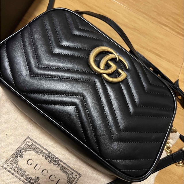 公式通販Gucci - GUCCI GGマーモント キルティングショルダーバッグの ...