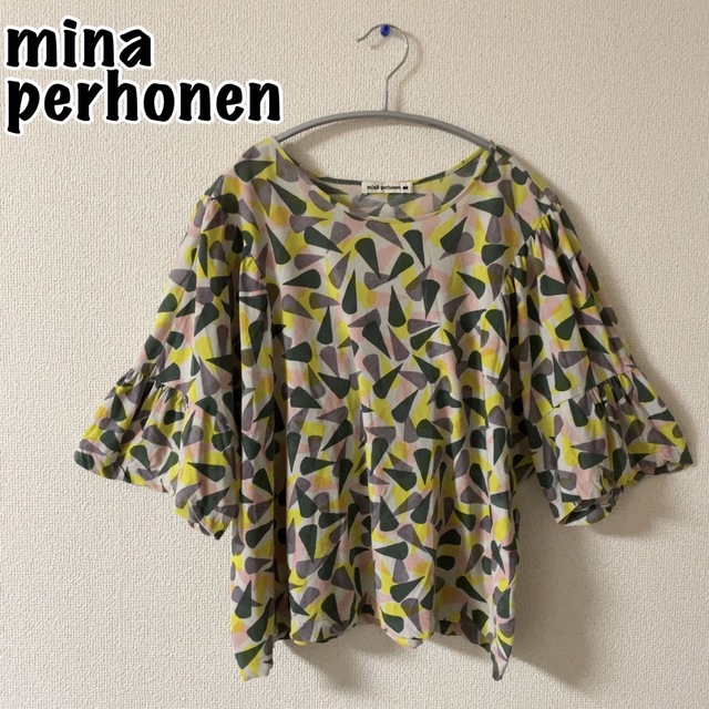 mina perhonen(ミナペルホネン)のミナペルホネン enfants terribles ブラウス 18SS 36 レディースのトップス(シャツ/ブラウス(半袖/袖なし))の商品写真