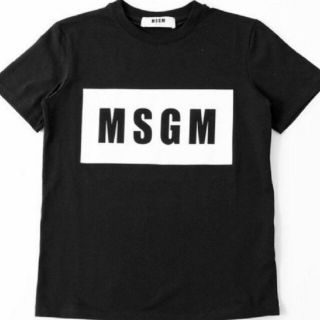 エムエスジイエム(MSGM)の【S】MSGM エムエスジーエム/半袖Tシャツ/パネルロゴプリント/黒(Tシャツ(半袖/袖なし))