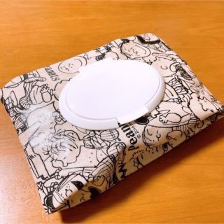 mii様専用　モノトーン柄おしりふきケース(ベビーおむつバッグ)