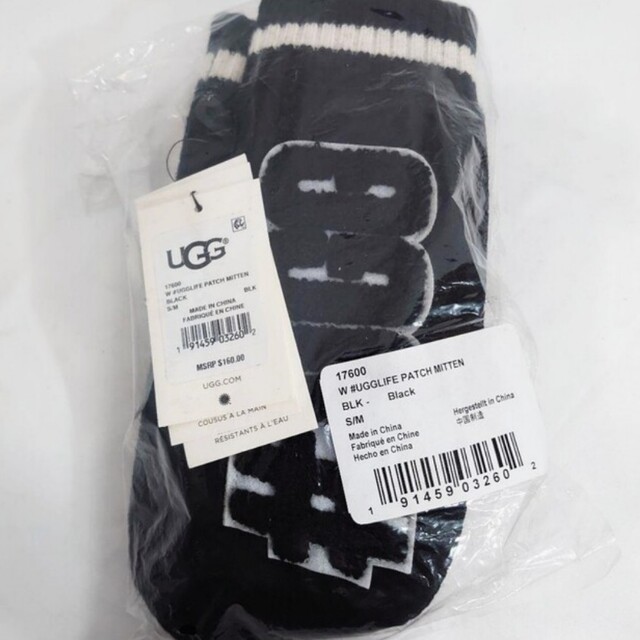SM】UGG アグ/ミトングローブ/PATCH MITTEN/BLACK balibronze.com