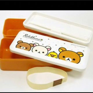 リラックマ(リラックマ)の【新品】Rilakkuma　リラックマ　二段式ランチボックス　★ジョーシン★(キャラクターグッズ)