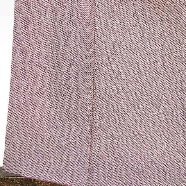 リサイクル着物 小紋 ／ 正絹紫地染鹿の子柄袷小紋着物 レディース