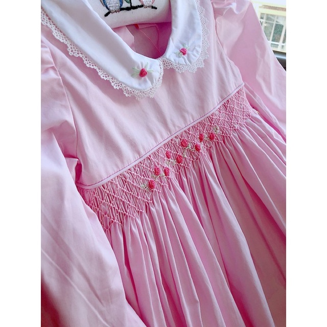 ミニリハナピンクワンピース　130cm キッズ/ベビー/マタニティのキッズ服女の子用(90cm~)(ワンピース)の商品写真