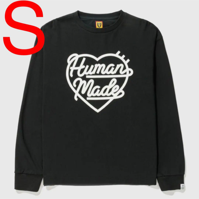 HUMAN MADE HEART L/S T-SHIRT ロンT 黒