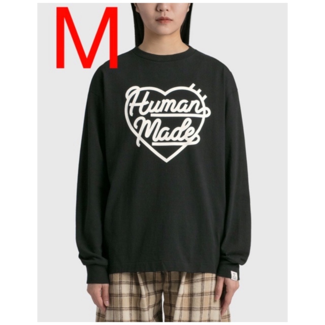 【HUMAN MADE】 HEART L/S T-SHIRT 黒 XL