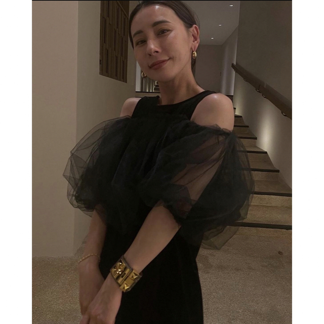 ameri アメリUND MANY WAY BALLOON VEIL DRESS- ameri アメリUND MANY WAY BALLOON VEIL DRESS-