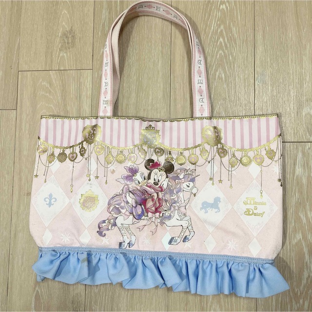 Angelic Pretty(アンジェリックプリティー)のアンジェリックプリティ　ディズニーコラボ　ミニー　トートバッグ レディースのバッグ(トートバッグ)の商品写真