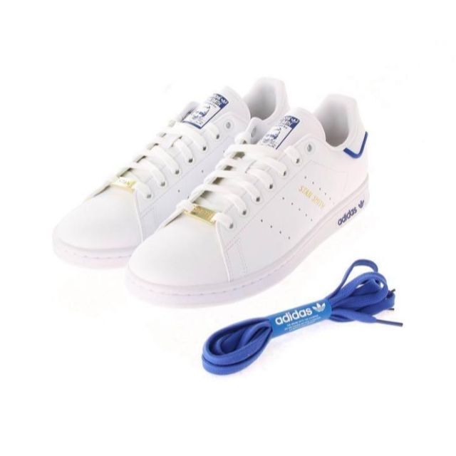 レディース【新品】 アディダス STAN SMITH GW0489 青 23.5cm