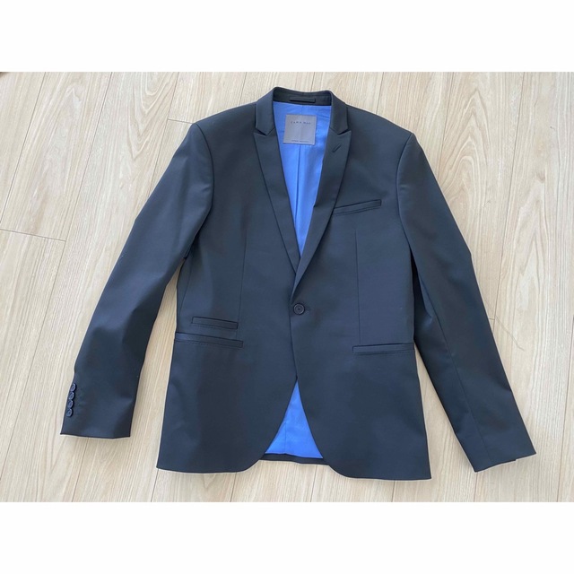 ZARA メンズ スーツジャケット 黒 - スーツジャケット