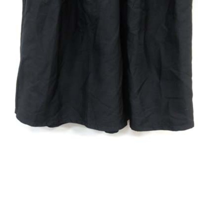 Andemiu(アンデミュウ)のアンデミュウ  フレアスカート ギャザー ミモレ ロング F 黒 ブラック レディースのスカート(ロングスカート)の商品写真