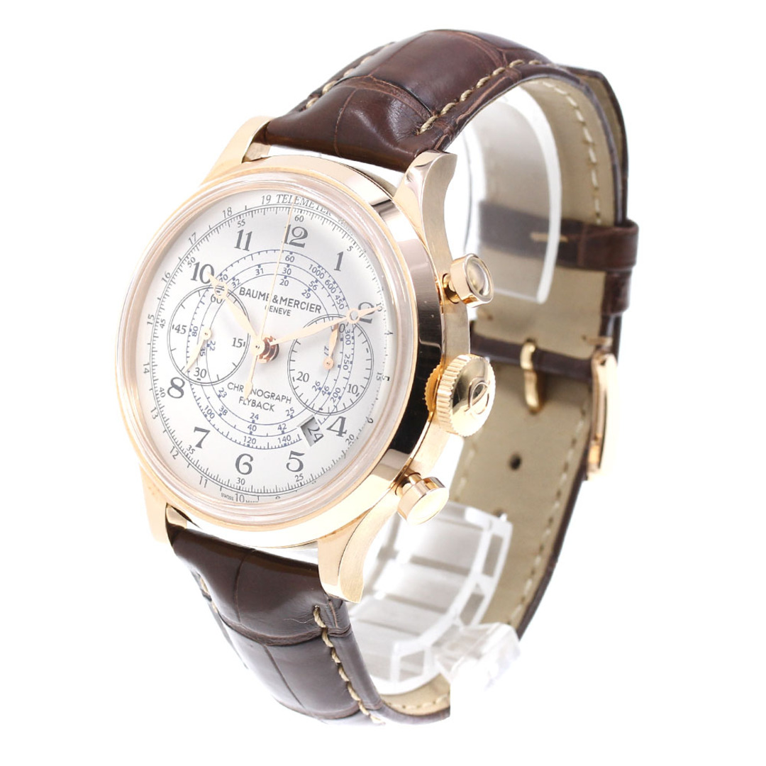 BAUME&MERCIER(ボームエメルシエ)のボーム＆メルシェ Baume & Mercier MOA10007 ケープランド フライバック K18PG 自動巻き メンズ 美品 箱・保証書付き_706960【ev15】 メンズの時計(腕時計(アナログ))の商品写真