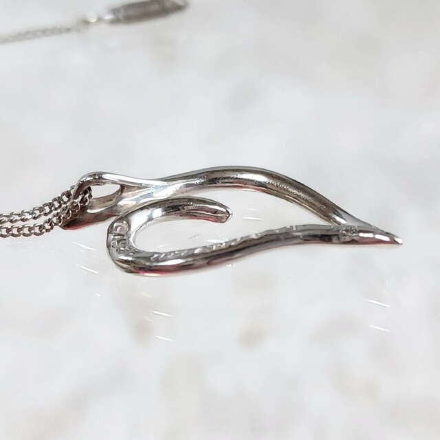 希少品【TIFFANY&Co.】オープンリーフ ネックレス SV925 シルバー
