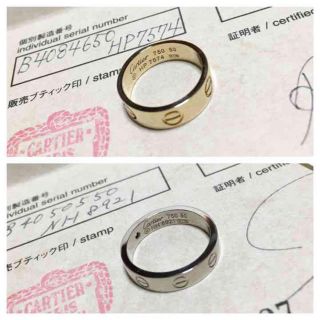 新品仕上 カルティエ ラブリング ミニラブリング ダイヤ 10号