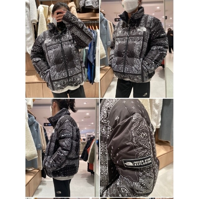 THE NORTH FACE   パープルレベル ダウン　ペイズリー柄