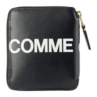 コムデギャルソン(COMME des GARCONS)の新品 コムデギャルソン COMME des GARCONS 2つ折り財布 ヒュージ ロゴ ブラック(財布)