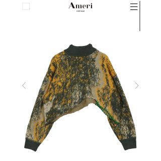 アメリヴィンテージ(Ameri VINTAGE)の【Ameri VINTAGE】UND RUST ART KNIT TOP(ニット/セーター)