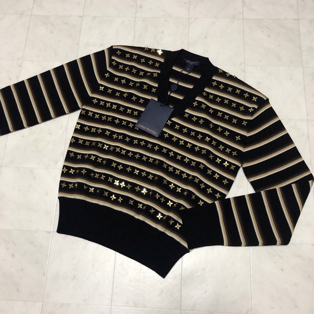 未使用品☆LOUIS VUITTON スパンコール ニットセーター サイズS 激安