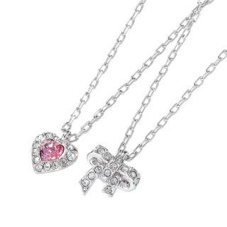 スワロフスキー(SWAROVSKI)の新品 スワロフスキー SWAROVSKI ネックレス レジャー ハート ボウ ミニ ペンダント(ネックレス)