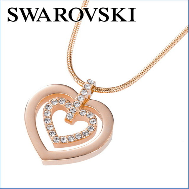 新品 スワロフスキー SWAROVSKI ネックレス Circle Heart サークル ハート ペンダント