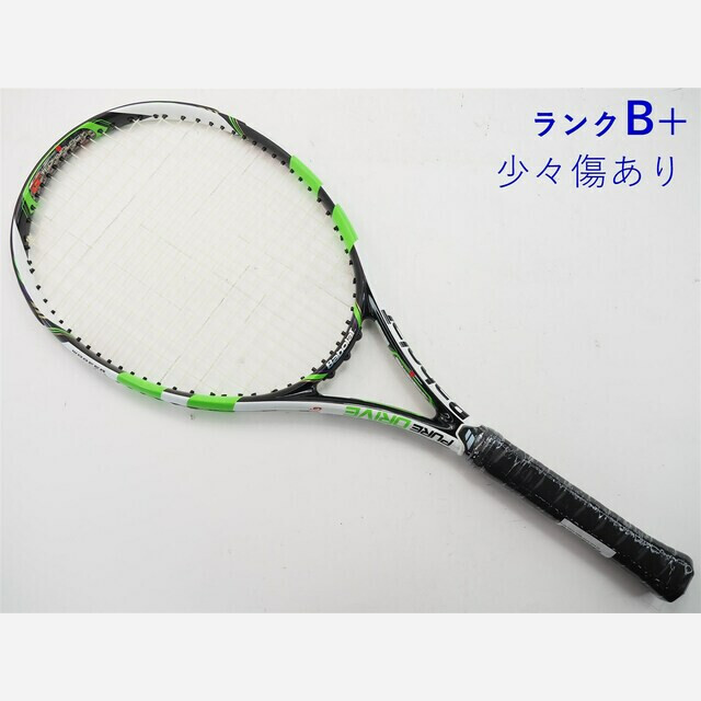 テニスラケット バボラ ピュアドライブ ウィンブルドン 2014年モデル (G2)BABOLAT PURE DRIVE WIMBLEDON 2014318ｇ張り上げガット状態
