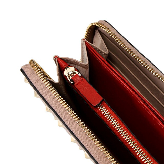 新品 ヴァレンティノ VALENTINO 長財布 ROCKSTUD SPIKE WALLET