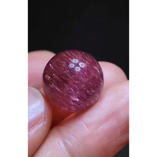 ⭐︎【高級】フラワー パープルルチル スーパーセブン 丸玉 16.9mm-