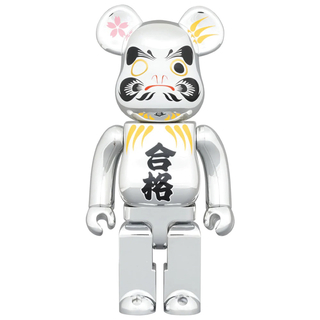 メディコムトイ(MEDICOM TOY)のBE@RBRICK 達磨 合格 銀メッキ 400％ & 100%(その他)