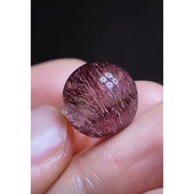⭐︎【高級】フラワー パープルルチル スーパーセブン 丸玉 15.5mm 2