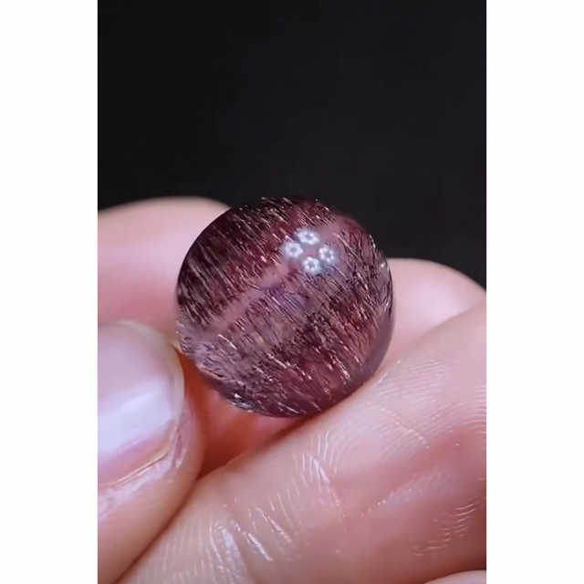 ⭐︎【高級】フラワー パープルルチル スーパーセブン 丸玉 15.5mm 1