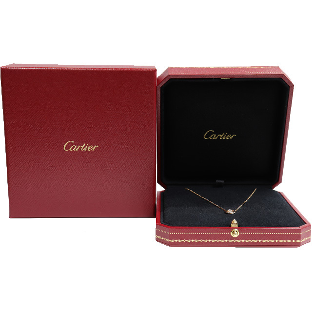 Cartier(カルティエ)の（美品）カルティエ CARTIER トリニティ ダイヤ ネックレス 1PD K18 WG × PG × YG × ダイヤ B7224900 2022年 保証書 8601 レディースのアクセサリー(ネックレス)の商品写真