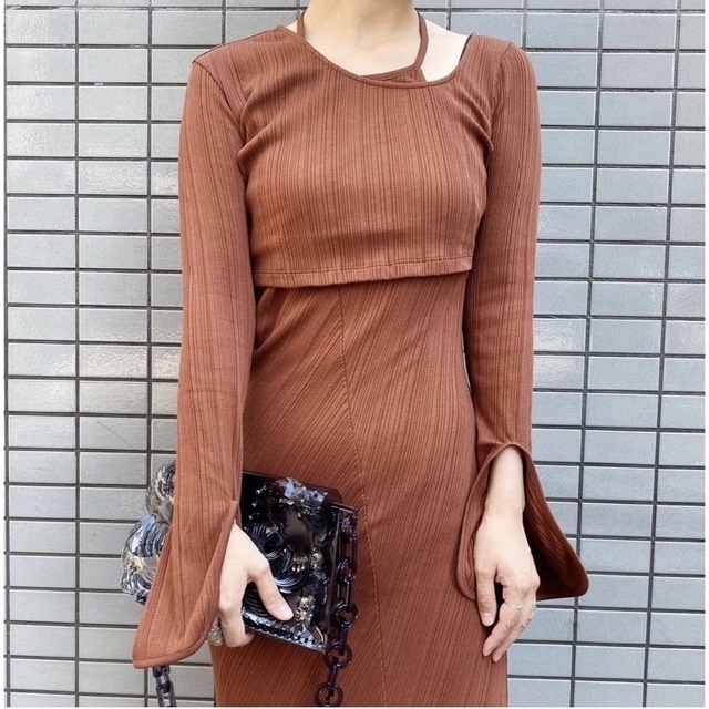 新品mame Ribbed Jersey Multi-Way Dress