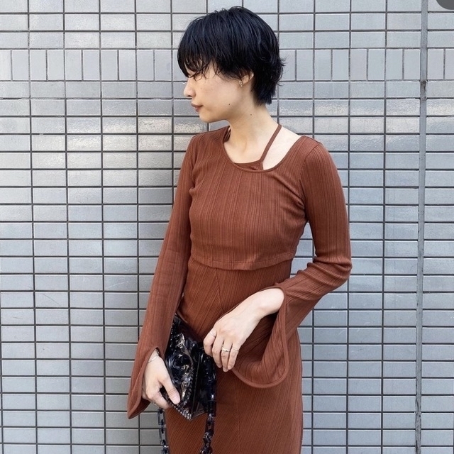 新品mame Ribbed Jersey Multi-Way Dress