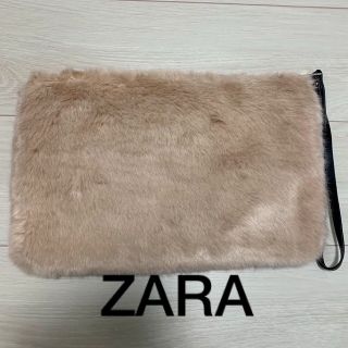 ザラ(ZARA)の【美品】 ZARA ザラ ピンクファークラッチバッグ バック bag(クラッチバッグ)