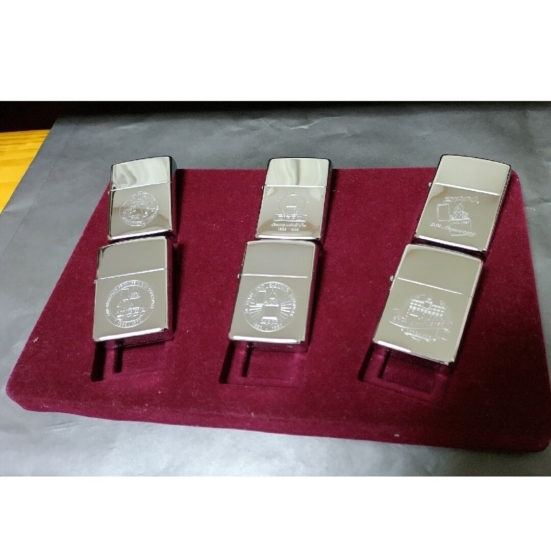zippo 60周年記念 オイルライター、バッジ6個セット-